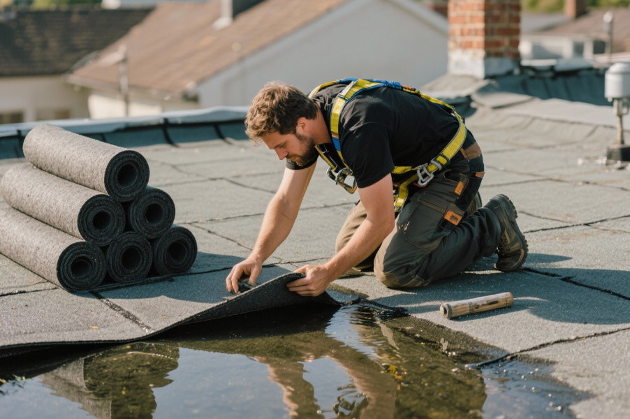 Recent flat roofing work in Jesmond