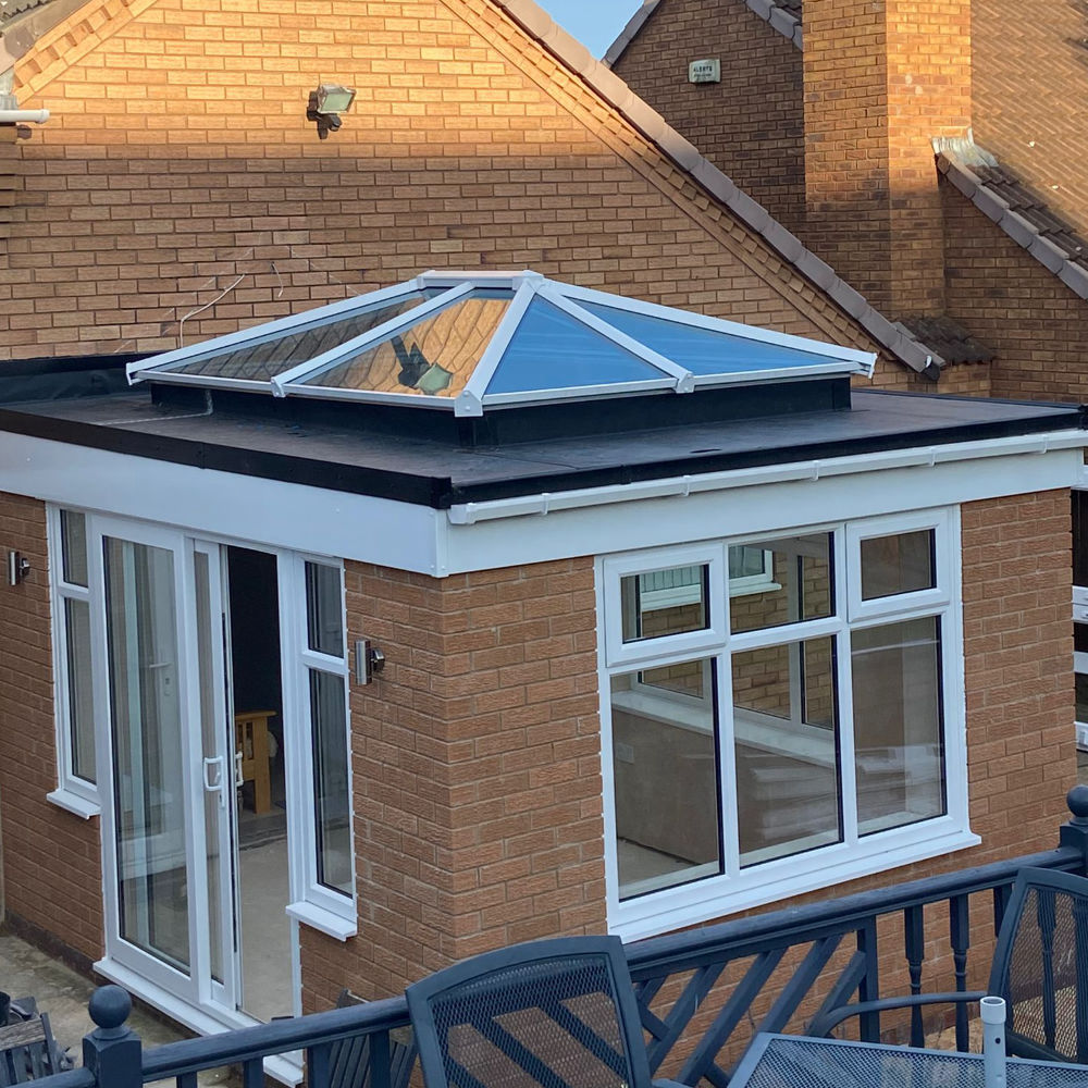 Flat-glass skylight installed on a flat roof in Newcastle
